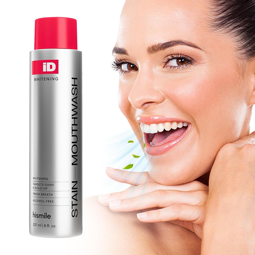 Enjuague bucal sin alcohol His - Teeth Whitening Mouthwash reseña y precio